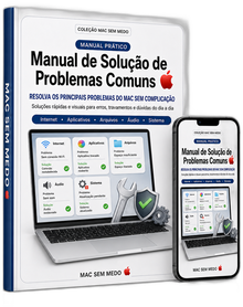 Mockup do Manual de Solução de Problemas Comuns MAC SEM MEDO 🍎