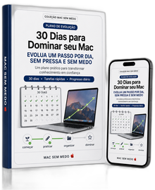 Mockup do Plano de Evolução de 30 Dias MAC SEM MEDO 🍎