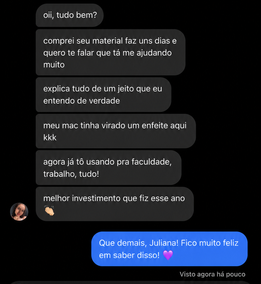 Depoimento de Juliana Mendes sobre o Mac Sem Medo